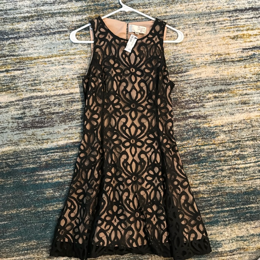 J.O.A Black and Nude Dress